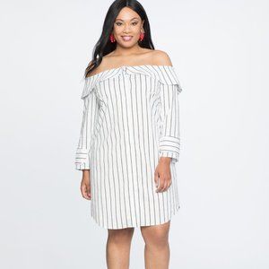 Off the Shoulder Shirt Dress